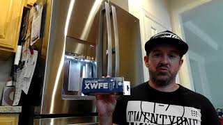 How To Replace Your GE Profile Refrigerator Water Filter XWF XWFE French Door Side By Side Cafe DiY [upl. by Assillim650]