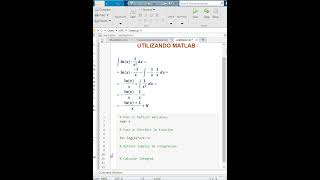 Como resolver integrales indefinidas con Matlab matlab integrales univerisidad calculointegral [upl. by Aratnahs606]