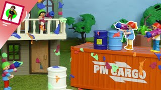 Playmobil Film quotPaintball an Annas Geburtstagquot Familie Jansen  Kinderfilm  Kinderserie [upl. by Marciano]