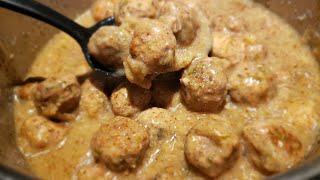 French Canadian Meatball StewRagout De BoulettesQuebec Meatballs Tess Cordell Kitchen [upl. by Annis]