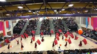 Lemoore High School Winterguard  2016 Renaissance Rally [upl. by Rambert]