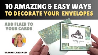 10 Amazing amp Easy Ways To Decorate Your Card Envelopes [upl. by Idnat]