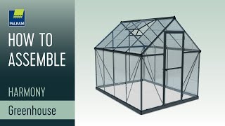 Palram  Canopia  Harmony™ Greenhouse  Serre Harmony™  How to Assemble  Montage [upl. by Aicitel]