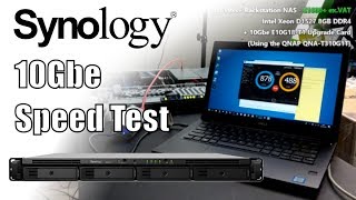 Synology RS1619xs NAS 10Gbe Speed Test [upl. by Selig]