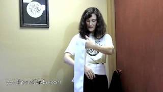 How to Tie a Sash for Tai Chi taijiquan Kung Fu or Wushu Uniforms From wwwinternalgardenscom [upl. by Repsaj654]