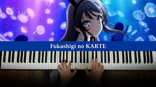 Bunny Girl Senpai ED  Fukashigi no Carte Piano Cover  Dedication 977 [upl. by Tizes]