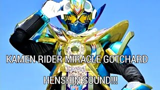 KAMEN RIDER MIRACLE GOTCHARD HOPPER 10N1ampGIGANTLINER RIDER CHEMY CARD PHASE04 HENSHIN SOUND [upl. by Ayardna]