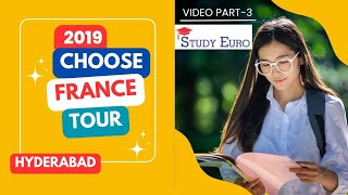 Top French Universities Insights by Studyeuro  Recap of Choose France Tour 2019 in Hyderabadfrance [upl. by Caras753]