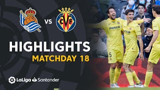 Resumen de Real Sociedad vs Villarreal CF 13 [upl. by Ardnovahs]