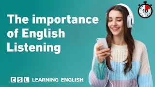 The importance of English Listening  10 Minutes English [upl. by Emlen]