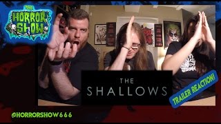 THE SHALLOWS Official THE BEGINNING TRAILER REACTION amp REVIEW [upl. by Arraeic]