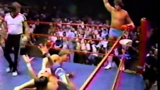 Chris Adams amp Gino Hernandez vs Kerry amp Kevin Von Erich [upl. by Nirra153]