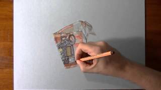 Disegnando una banconota da 50 euro realistica [upl. by Archibald216]