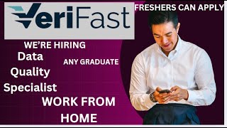 WORK FROM HOME VERIFAST HIRING FRESHERS DATA QUALITY SPECIALIST ANY GRADUATE [upl. by Adrell]