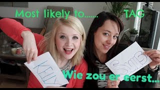 Vriendinnen TAG Most likely to Wie zou het eerst met Suzanne [upl. by Yettie460]