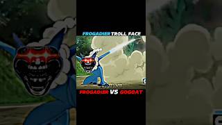 FROGADIER VS GOGOAT  FROGADIER TROLL FACE ☠  pokemon shorts [upl. by Oicneserc]