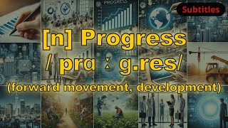 n Progress meaning forward movement development with 5 examples [upl. by Nalyad]