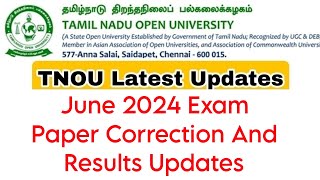 Tamilnadu Open University June 2024 Exam Paper Correction And Results [upl. by Yeroc]