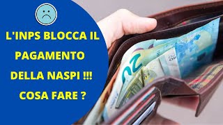 Pagamento Naspi sospeso  La guida su come sbloccarlo [upl. by Anaya]