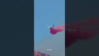 McDonnell Douglas DC10 Tanker 911 performing a retardant drop over Airport Fire [upl. by Imekawulo]