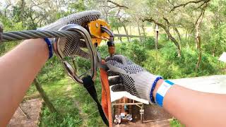 Zip Line POV  TreeHoppers Aerial Adventure Park [upl. by Beatrix]