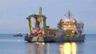 Boskalis  BLYTH export cable shore landing [upl. by Renell328]