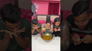 BHAI KE SAATH PAPAD CHALLENGE😱PAPAD EATING COMPETITION🔥 shorts foodie eating [upl. by Annovaj]