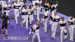 Best of Team USA at the Paris Olympics Closing Ceremony  NBC Sports [upl. by Gahan]