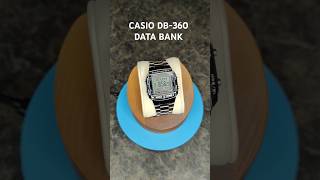 CASIO DB360 DATA BANK RETRO STYLE REISSSUEmadwatchcollector casio databank watch watches [upl. by Aleakam756]