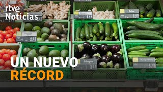 IPC La INFLACIÓN sube un 61 y el PRECIO de los ALIMENTOS se INCREMENTA hasta el 77  RTVE [upl. by Lashonda]