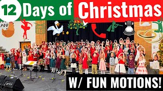 Lapel Elementary Kindergarten “12 Days of Christmas” w fun cute motions ChristmasProgram [upl. by Dierolf]