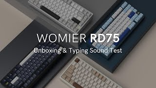 Lets unbox the Womier RD75 Pro Keyboard Mass Production Sample [upl. by Nesila199]