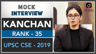 Kanchan Rank  35 UPSC CSE 2019 [upl. by Ives]