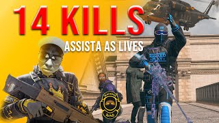 14 KILLS ASSISTA AS LIVES [upl. by Ltihcox]