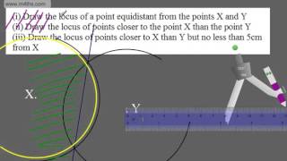 GCSE Maths 91 Loci and Locus HIgher and Foundation Maths [upl. by Ortensia]