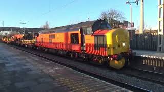 HNRC 37405 Hauling A Crane into Bescot Up Engineers Sidings 6Z37 18124 [upl. by Allerim]