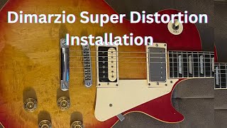 Dimarzio Super Distortion Humbucker Installation Out Of Phase in Greco Les Paul [upl. by Sibylla333]