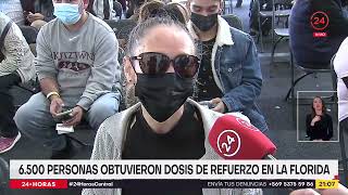 Masiva asistencia para obtener cuarta dosis en vacunatorios  24 Horas TVN Chile [upl. by Maram]