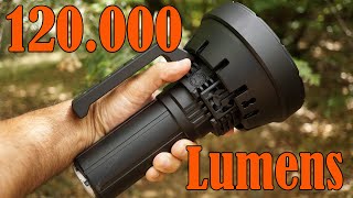 Imalent SR32 120000 Lumens  The Worlds Most Brightest Flashlight 2023 Comparison Imalent MS18 [upl. by Maryn]