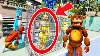 SENDING CHICA TO JAIL YOUquotLL BE MAD AT HER GTA 5 Mods FNAF Funny Moments [upl. by Bueschel274]