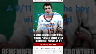 Rip Welles crowther  the boy in the red bandanna  911 hero [upl. by Radnaskela]