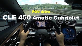 2024 Mercedes Benz CLE450 4matic Cabriolet POV drive [upl. by Swetlana]