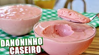 DANONINHO CASEIRO FÁCIL RÁPIDO E DELICIOSO  Menino Prendado [upl. by Elder217]