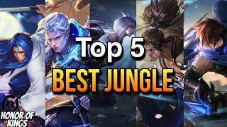 Top 5 Best Jungle Heroes  Honor of Kings [upl. by Delos]