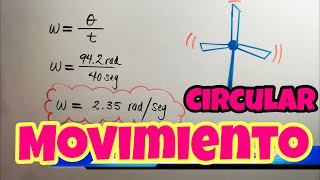 VELOCIDAD ANGULAR  Radianes y Revoluciones por Minuto RPM [upl. by Amsirhc]