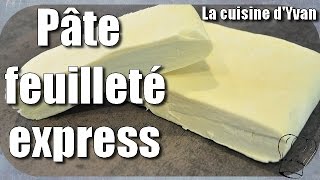 Pâte feuilleté express en moins de 15 min  RAPIDE ET FACILE [upl. by Petite560]