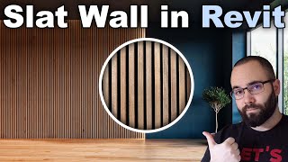 Wood Slat Wall in Revit Tutorial [upl. by Aticnemrac]