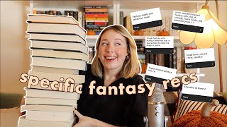 Hyper Specific Fantasy Book Recs a fantasy read for whatever mood [upl. by Wenger]