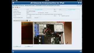 JD Edwards EnterpriseOne on iPad Maps Directions and CameraPhotos as Attachments [upl. by Sage]