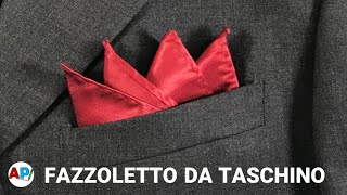 Come piegare un fazzoletto da taschino  Piega a 4 punti [upl. by Merc]